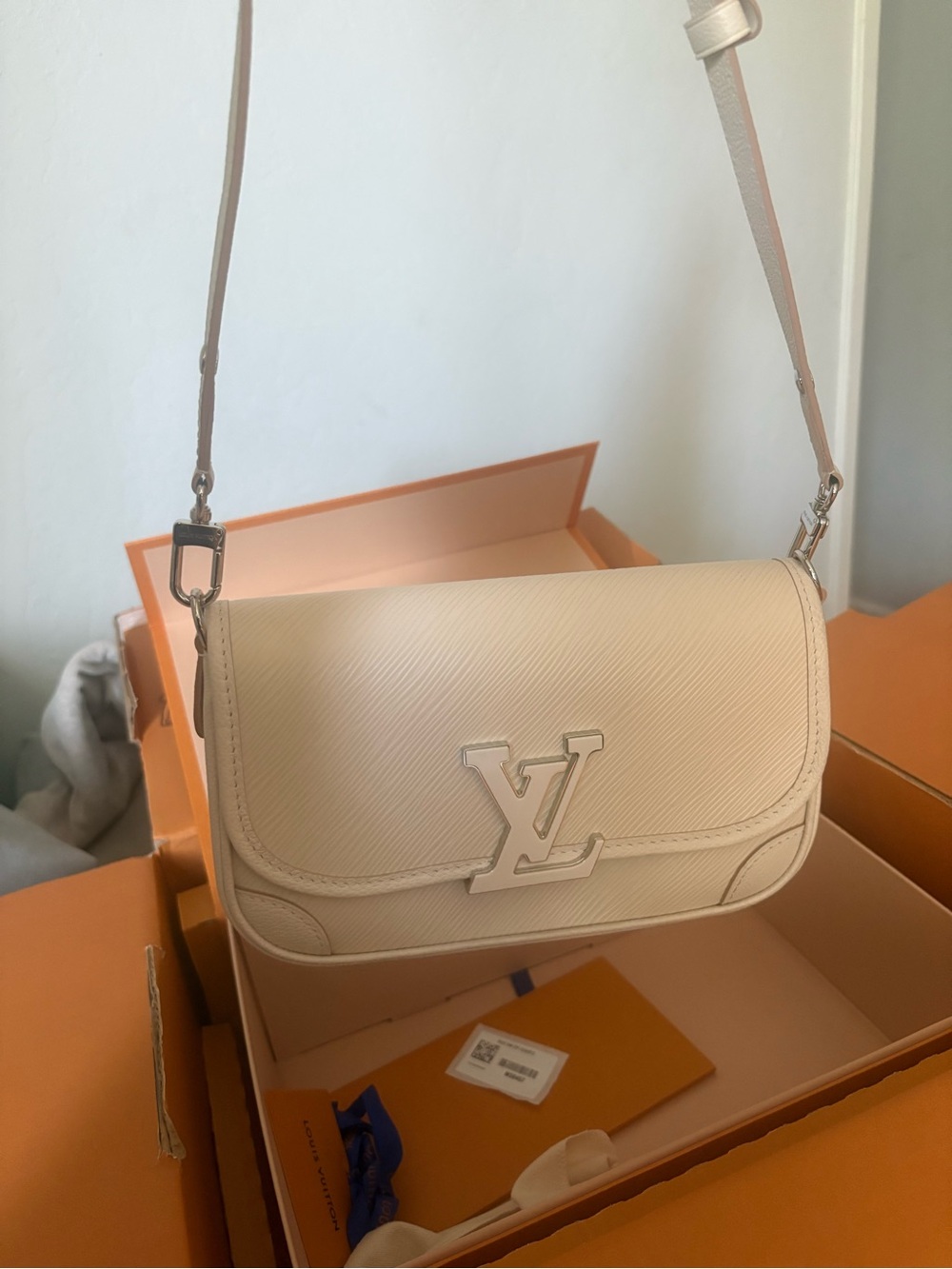 Louis Vuitton Ivory Epi Leather Crossbody Bag